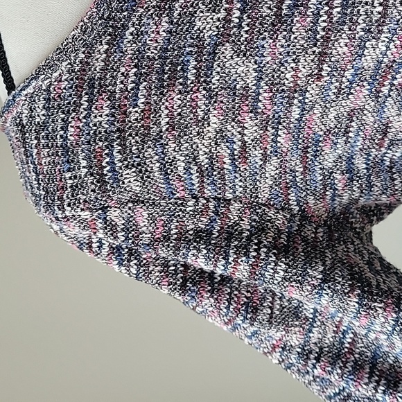 Madewell Multicolored Black Pink Knit Sweater Top- Women size Large - Picture 5 of 9